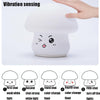 Silicone Colorful Mushroom Night Light Bedside Sleeping Table Lamp, Power source: 0.8W(Niu Niu Mushroom)