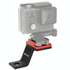 PULUZ Fixed Metal Motorcycle Holder Mount for GoPro, Insta360, DJI and Other Action Cameras(Red)