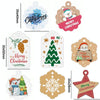100pcs / Pack Christmas Kraft Paper Tag Gift Wrap Card Set(L-27)