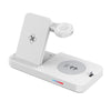 For Apple Series 3 in 1 15W Earphones/Phones/Watch Fold Wireless Charger Stand(White)