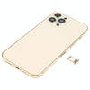 iPhone 12 Pro Max Gold Back Cover Assembly with Side Keys & Wireless Charging