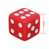 Universal 8mm Dice Style Plastic Car Tire Valve Caps, Pack of 4(Red)