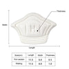 5 Pairs 054 Anti-wear Anti-dropping Sneakers Heel Stickers, Back Adhesive Version(White Thick)