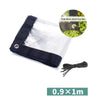 Balcony Windows Transparent Rainproof Cloth Plants Insulation Anti-Bird Thick Windshield, Specification: 0.9x1m Soft Glass