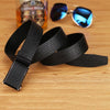 115cm Crocodile Pattern Leather Men Business Belt Without Buckle(Black Brown)