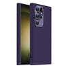 For Samsung Galaxy S23 Ultra 5G Nano Lens Cover Liquid Silicone Phone Case(Dark Purple)