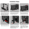 For Sony ILCE-A7CM2 / Alpha 7C II / Alpha 7CR PULUZ Metal Camera Cage Stabilizer Rig (Black)