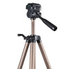 Portable Tripod Stand for Digital Cameras, 4-Section Aluminum Legs with Brace