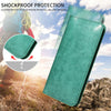 PU Flip Double Phone Card Slot Case, Size:19 x 11cm(Green)
