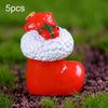 5pcs Christmas Decorations Resin Crafts Gifts Home Decorations Small Ornaments, Style: Sock