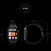 QS08 PRO 1.83 inch BT5.2 Smart Sport Watch, Support Sleep / Heart Rate / Blood Oxygen / Temperature / Blood Pressure Health Monitor(Black+Black)