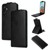 For Samsung Galaxy F16 / M16 Magnetic Vertical Flip Leather Phone Case with Buckle(Black)