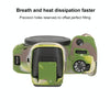 For Canon EOS R100 Litchi Texture Soft Silicone Protective Case(Camouflage)