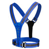 LED Reflective Vest High Stretch Outdoor Reflective Vest Traffic Safety Reflective Clothing(Blue)