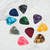 100 PCS Guitar Universal ABS Celluloid Pick Shrapnel Color Random Delivery(Celluloid 0.96mm)