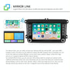 A3040 For Volkswagen 7-inch 2+32G Android Car Navigation Central Control Large Screen Player With Wireless CarPlay, Style:Standard+4Lights Camera