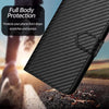 For Samsung Galaxy A36 5G YX0070 Carbon Fiber Buckle Leather Phone Case with Lanyard(Black)