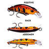 PROBEROS DW578 Ordinary Hook 5.3cm 4.6g Sinking Minnow Lure Long Casting Bionic Plastic Hard Bait Fishing Tackle(Color A)