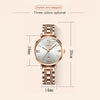 JIN SHI DUN 6533 Women Fashion Waterproof Ultra-thin Quartz Watch(White)