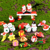 5pcs Christmas Decorations Resin Crafts Gifts Home Decorations Small Ornaments, Style: Red Gift