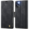 For iPhone 11 Pro AutSpace A11 Side Buckle MagSafe Magnetic RFID Phone Leather Case(Black)