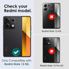 For Xiaomi Redmi Note 13 5G NORTHJO Camera LensCD Vein Metal Ring Tempered Glass Film(Black)