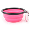 Collapsible Silicone Pet Bowl, 13cm, Portable Travel Dog/Cat Bowl (Random Colour)