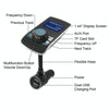 Car Bluetooth Receiver Free Call Call Display FM Transmitter Dual USB Car Charger