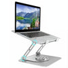 D147 Foldable 360 Degree Rotating Laptop Lifting Bracket Aluminum Alloy Notebook Desktop Stand(Silver)