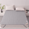 Soft And Breathable Soybean Cotton Thickened Non-Slip Mattress Pad, Size: 150x200cm(Square-Gray)