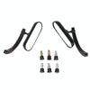 BSDDP Motorcycle Retro Convex Reflective Rearview Mirror(Black)