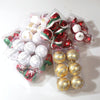 6pcs/pack 6cm Painted Christmas Ball Decoration Props(Red and White Spiral Stripes)