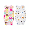 Cat Recovery Suit, S (Donut Print) - Breathable Cotton, Post-Surgery/Spay Wear
