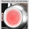36cm 304 Stainless Steel Extra Thick Hot Pot Thickened Bottom Grid Pot