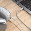Borofone BL23 3.5mm Refinado AUX Audio Cable, Length:1m(Gray)