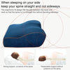 Butterfly Shape Memory Foam Snorked Pillow Slow Rebound Health Care Cervical Pillow, Dimensions: 50x30x10x6cm(Water Cube White)