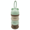 3 Layer Frog Style Portable Baby Food Storage Box Cartoon Milk Powder Box(Green)