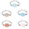 Children Silk Blackout Eye Mask Strabismus Correction Covering Eye Patch(Light Green White Edge)
