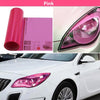 2pcs Car Headlight Protective Film Tail Light Film Motorcycle Fog Light Film, Size:30 x 100cm(Fluorescent Yellow)