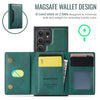 For Samsung Galaxy S23 Ultra 5G DG.MING MAGKING-K2 Series MagSafe RFID Card Bag Detachable Phone Case(Green)