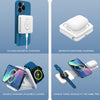 Folding 3 In 1 Wireless Charger For iPhone, Galaxy, Huawei, Xiaomi, LG, HTC and Other QI Standard Smart Phones (White)