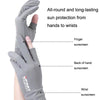 Free Code Summer Ice Silk Thin Sunscreen Gloves Fishing Non-slip Takeaway Rider Gloves(Half Finger Black)