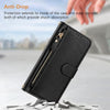 For Asus ROG Phone 8 / 8 Pro Multi-Card Slots Zipper Wallet Leather Phone Case(Black)