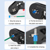 1800pcs /Set Tube-Type Cold-Pressed Terminal Block Crimping Pliers Plastic Box Set