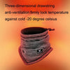 YIPINU YPU-5 Autumn/Winter Warm Bib Cycling Mask Thick Polar Fleece Scarf, Size: Free Code(Black)