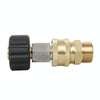 Pressure Washer Accessories Quick Connect Car Wash Water Hose Quick Connection, Typle:15-3/8 Male + 15-3/8 Female