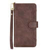 For Alcatel 1S 2021 / 3L 2021 Litchi Texture Zipper Leather Phone Case(Brown)