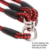 3-in-1 Dog Lead, Triple Lead for 3 Dogs, Red, 140cm