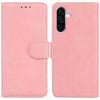 For Samsung Galaxy A36 5G / A56 5G Skin Feel Pure Color Flip Leather Phone Case(Pink)