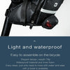 Rhinowalk Bicycle Tail Saddle Bag Waterproof Lightweight Mountain Bike Tool Bag Cycling Equipment( Carbon Fiber Black)